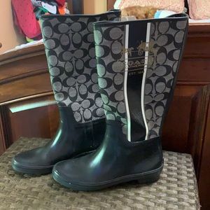 Coach rain boots